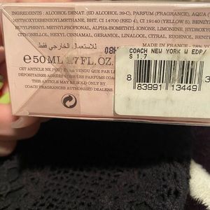 New Coach New York perfume 1.7 oz